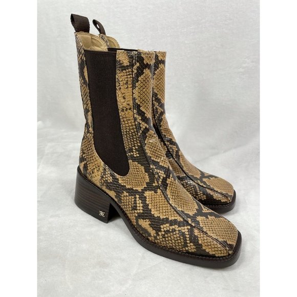 Sam Edelman Women's Dasha Animal Print 8 M Animal Print Booties NIB $180 - Picture 4 of 7